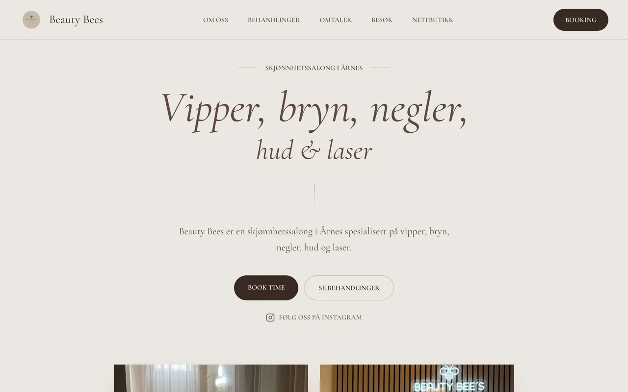 Beauty Bees — skjønnhetssalong i Årnes